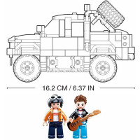 Конструктор "Автомобиль. Тяжелый грузовик" 363 деталей 28х38х7см пластик (2 фигурки) M38-B0813 от магазина "Карандаш"