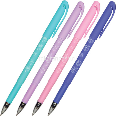 Ручка гелевая "DeleteWrite Art. Совушки Пиши-стирай" 0,5мм синяя 20-0260