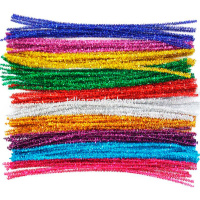 Проволока шенил блестящая 50шт. 30см, цвет ассорти Y10846-24 от магазина "Карандаш"