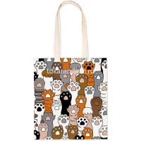 Раскраска на сумке "Лапки-антистресс" (шоппер 35х40см, краски 5шт., кисть) RWCB-003 от магазина "Карандаш"