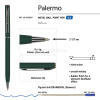 Ручка шариковая "Palermo" 0,7мм синяя, автомат, корпус зеленый, металл 20-0250/03 от магазина "Карандаш"