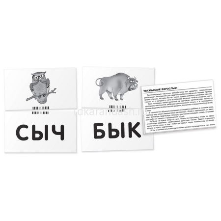 Набор карточек. Читаем слова-слоги. Жук \ Штец А. А. 48стр. 978-5-8112-4329-7 от магазина "Карандаш"