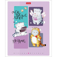 Тетрадь А5 24л клетка "Приключения кота Пирожка" на скобе 5 дизайнов 24Т5В1/073581 от магазина "Карандаш"