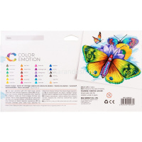 Мелки пластиковые 24 цвета "Color Emotion" трехгранные EC20020 от магазина "Карандаш"