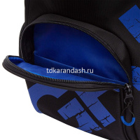 Картинка Рюкзак 32х42х22см, 1100гр, 2 отделения, 4 кармана, черный/синий RU-423-14/11 от магазина "Карандаш" Рюкзак 32х42х22см, 1100гр, 2 отделения, 4 кармана, черный/синий RU-423-14/11 от магазина "Карандаш"
