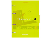 Тетрадь на кольцах А5 80л клетка "Neon" на кнопке, пластиковая обложка 43537/50653 от магазина "Карандаш"