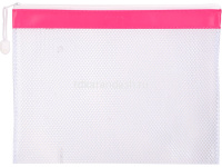 Папка на молнии А4 "Rio" сетка, пвх, 4 цвета молнии EF45102 от магазина "Карандаш"