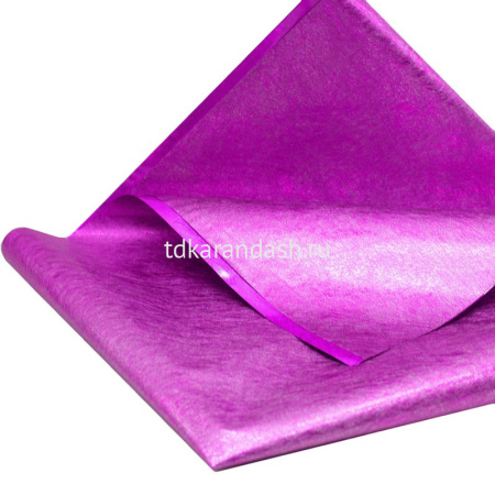 Бумага упаковочная 70см х 1м блестящая розовая Y8876-19