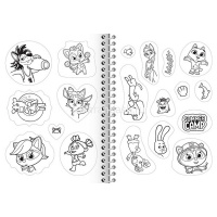 Раскраска-стикербук "Союзмультфильм. Ну, погоди!" А5 на спирали 12стр. 12 наклеек 12Р5нгр_32170 от магазина "Карандаш"