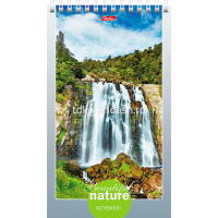 Блокнот А5 60л "Beautiful nature" линия, на спирали, жесткая подложка, пластиковая обложка,2 дизайна от магазина "Карандаш"