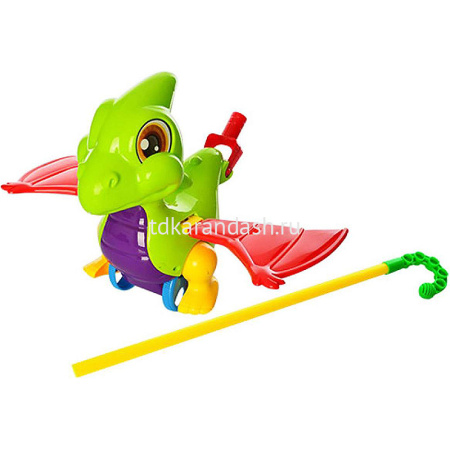 Каталка "Дракоша" пластик 33см Y6213-17 от магазина "Карандаш"