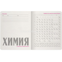Тетрадь А5 48л клетка Химия "Зверобудни" на скобе матовая ламинация Soft Touch 7-48-1254/06 от магазина "Карандаш"