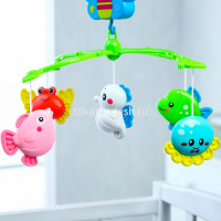 Подвеска на кроватку "Морские обитатели" 44 х 32см, пластик (звук) Y7522-18 от магазина "Карандаш"