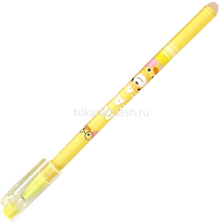 Ручка гелевая пиши-стирай "Уточка Lalafanfan" 0,5 синяя, ассорти BK2385/QX1848