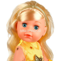 Кукла "Анечка" 25см с аксессуарами, озвученная (100 фраз, песни, стихи, скороговорки, загадки) от магазина "Карандаш"