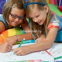 Фломастеры 12 цветов "Trio A-Z" смываемые, картон 378/1-12-01 от магазина "Карандаш"