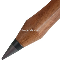 Карандаш вечный чернографитный l-153мм, d-12мм, 2 сменных грифеля, деревянный корпус 11769-24 от магазина "Карандаш"