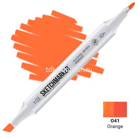 Маркер спиртовой двухсторонний "Sketchmarker" оранжевый SM-O41