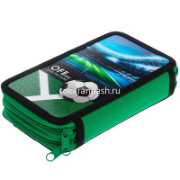 Пенал "Офсайд" 19х11х5см, прямоугольный, двухстворчатый, глянцевая ламинация 089075 от магазина "Карандаш"