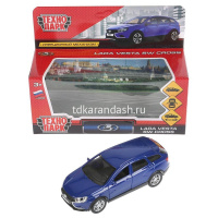 Машина "Lada Vesta SW Cross" синяя, инерционная, металл 12см (открывающиеся двери) VESTA-CROSS-BU от магазина "Карандаш"