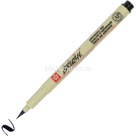 Ручка-кисть капиллярная "Pigma Brush" черная XSDK-BR#49
