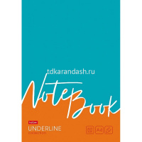 Тетрадь А4 80л клетка "Underline" на скобе 3 дизайна 80Т4В1/077005 от магазина "Карандаш"