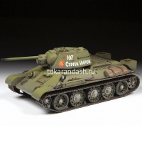 Модель "Советский средний танк 1942 года Т-34/76" 20см 271 деталь 3686 от магазина "Карандаш"