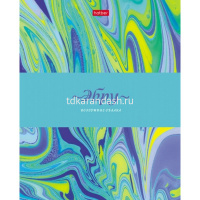 Тетрадь А5 96л клетка "Эбру" на скобе фольгирование 5 дизайнов 96Т5фВ1/063029 от магазина "Карандаш"