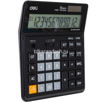 Калькулятор 12 разрядов 150х160,5х33мм черный EM01020 от магазина "Карандаш"