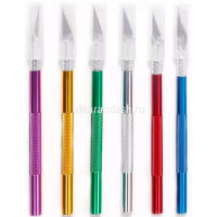 Нож для макетирования 5 сменных лезвий, корпус ассорти Y10776-24 от магазина "Карандаш"