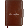 Ежедневник недатированный А5 "Prestige" 320стр., бордовый, искусственная кожа, магнитная застежка от магазина "Карандаш"