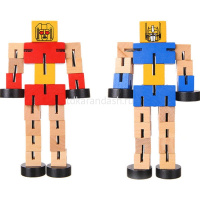 Конструктор "Робот" 11х18см, дерево, ассорти Y4496-16 от магазина "Карандаш"