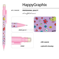 Карандаш механический 0,7мм "HappyGraphix.Ежики" с ластиком, пластик 21-0042/08 от магазина "Карандаш"