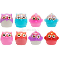 Слайм "Сова" 10х9см 190гр. с шариками, 4 цвета XJ3158 от магазина "Карандаш"