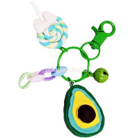 Брелок "Фрукты" размер ассорти, с колокольчиком, пластик, 4 вида SL2235 от магазина "Карандаш"