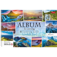 Альбом для рисования А4 48л "Travel" на спирали, перфорация на отрыв, 5 дизайнов 058401 от магазина "Карандаш"
