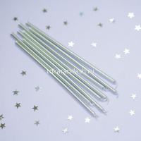 Свечи д/торта 8шт. 18см с подсвечниками Silver 6078287 от магазина "Карандаш"