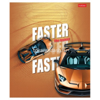 Тетрадь А5 12л клетка "Самый быстрый" на скобе 5 дизайнов 12Т5В1/067655 от магазина "Карандаш"