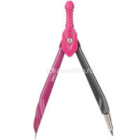 Циркуль "Deli" + набор грифелей, металл/пластик, в футляре EG20502 от магазина "Карандаш"