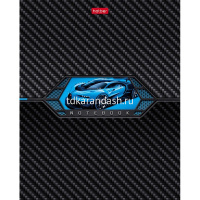 Тетрадь А5 48л клетка "AutoCarbon" на скобе выборочный лак 5 дизайнов 48Т5вмВ1/084788 от магазина "Карандаш"