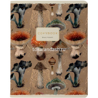 Тетрадь А5 48л клетка "Flora. Forest fairy tale" на скобе матовая ламинация Soft Touch, фольга 7-48- от магазина "Карандаш"