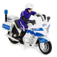 Картинка Мотоцикл "ДПС Полиция" инерционный металл/пластик 14см бело-синий CT-1247 от магазина "Карандаш" Мотоцикл "ДПС Полиция" инерционный металл/пластик 14см бело-синий CT-1247 от магазина "Карандаш"