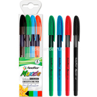 Набор шариковых ручек 4шт 0,5мм "Maxxie" цвет корпуса ассорти, в блистере FO-GELB035 BOX 4 от магазина "Карандаш"