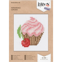 Набор для вышивания "Пироженка" 9х9см (канва, нитки, игла, схема) 8-412 от магазина "Карандаш"