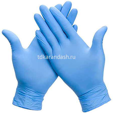 Перчатки нитриловые неопудренные размер L "Wally Plastic"