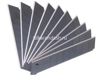 Лезвия к ножам канц. сверхпрочное 18мм, 10шт. в пластиковой коробке E78000 от магазина "Карандаш"