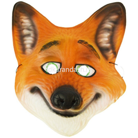 Маска Лиса 24х18см пвх Y7134-18