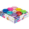 Тесто для лепки 8 баночек 16 цветов, двухслойное, с крышками-штампиками TA2018 от магазина "Карандаш"