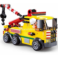 Конструктор "Город.Эвакуатор" 205 деталей 28х24см пластик (2 фигурки) M38-B0877 от магазина "Карандаш"