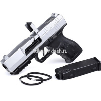Пистолет 21х13,5см с мягкими полимерными пулями 3,5см, пластик 003A от магазина "Карандаш"